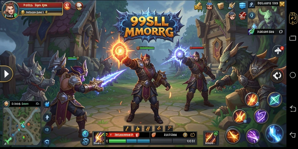 Tampilan gameplay seru dari 99SLL dalam dunia MMORPG.