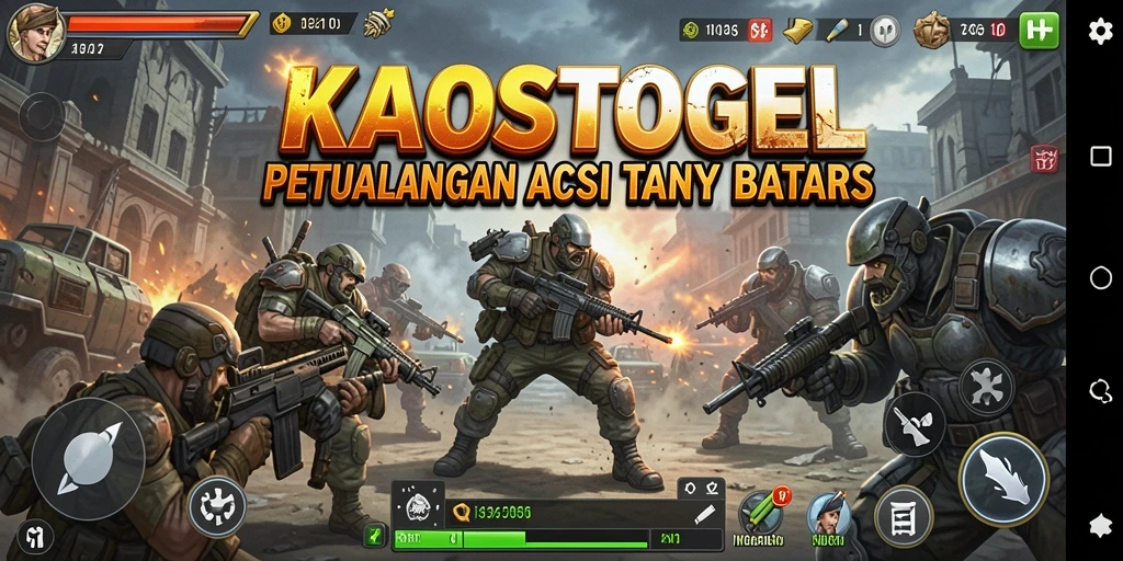 Gameplay KAOSTOGEL menampilkan aksi menegangkan dan grafis yang memukau.
