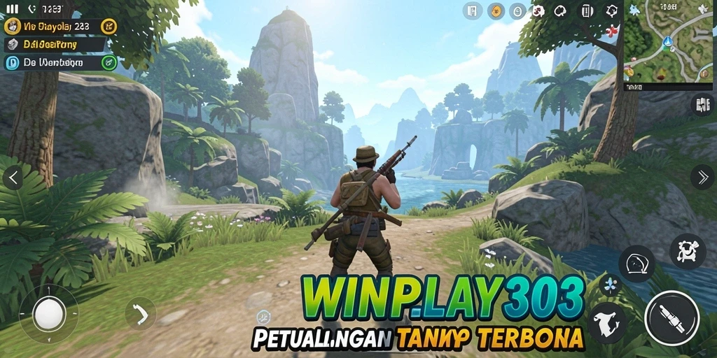 Screenshot gameplay menampilkan petualangan bebas di dunia terbuka WINPLAY303.